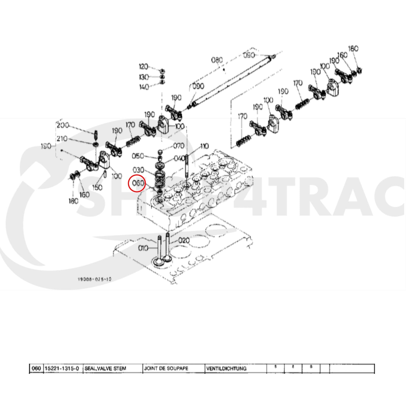 Klepseals Kubota Z750 | D1402 | V1902 | D1403 - D1703 | V2203 | CS100 Hinomoto | Yanmar TNV88 - 2