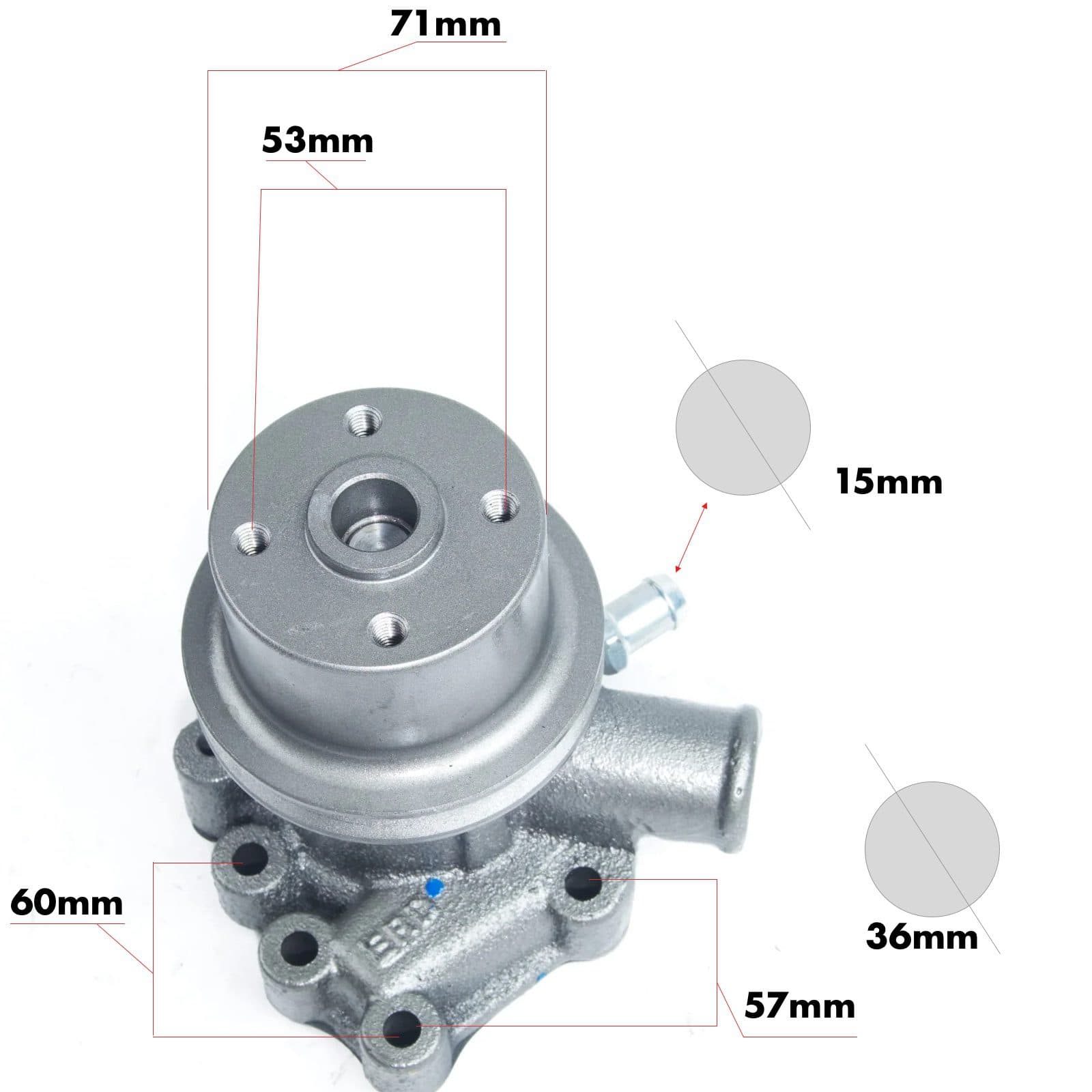 Waterpomp Shibaura SD | SC serie | New Holland 1500-2243