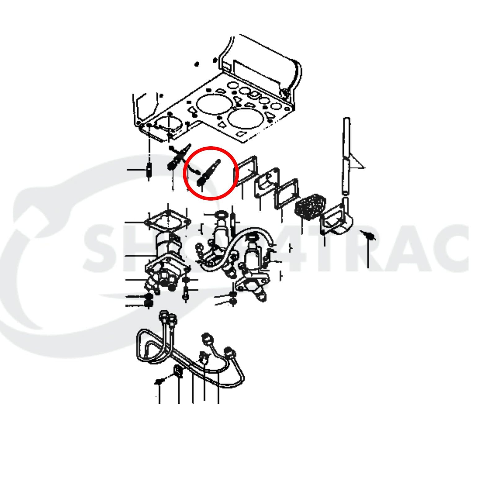 Gloeibougie | Gloeispiraal Kubota B6000 | Shop4Trac