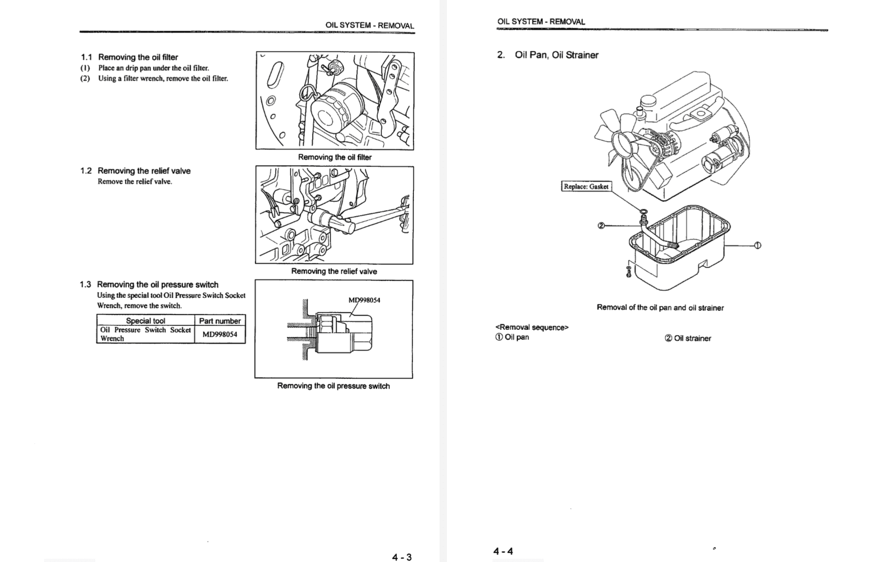 Handleiding service manual Mitsubishi S3L | S4L