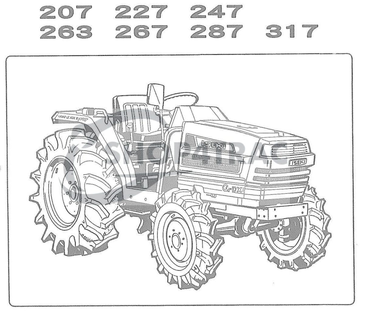 Handleiding Iseki TA207 - TA267 | Shop4Trac