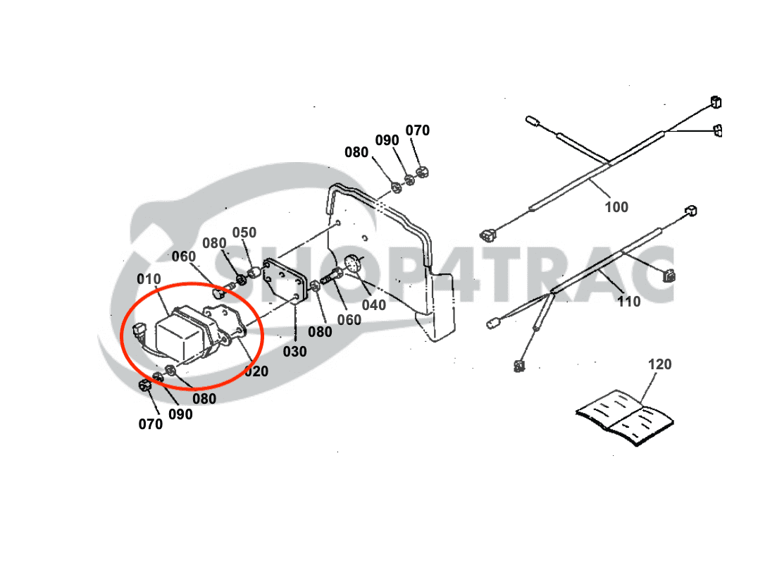 Spanningsregelaar dynamo Kubota L175 - 2250 | 0260002121 | KH | Shop4Trac
