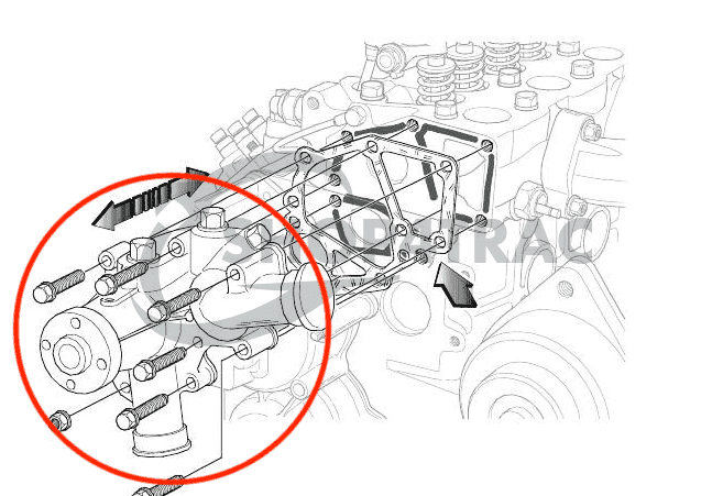 Waterpomp Shibaura E643 | Perkins 102-04 | 102-05 | 103-06 | 103-07 | Shop4Trac