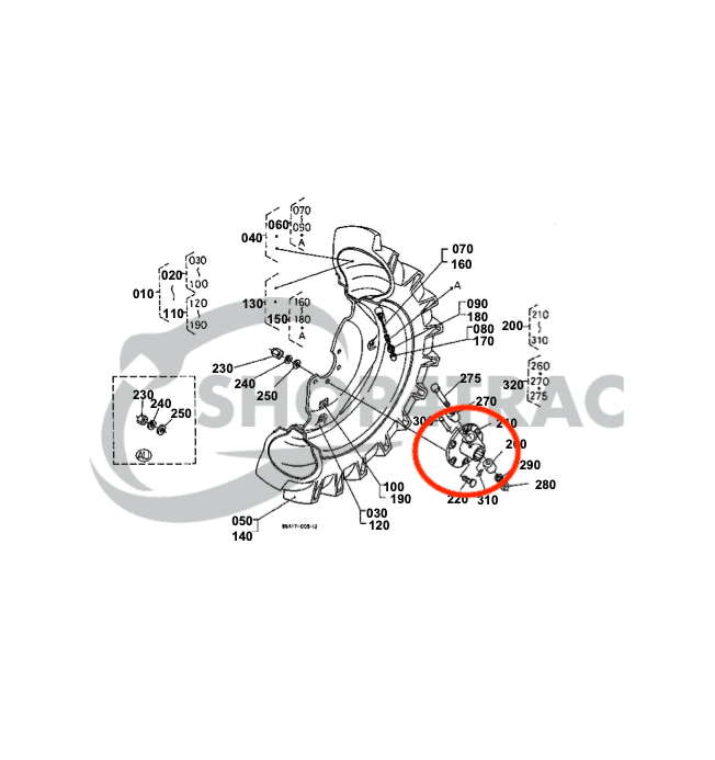 Steekas velg – Wielnaaf Kubota B1550 - B2410 | B5100 - B7610 | B1700 - B2100 | Shop4Trac