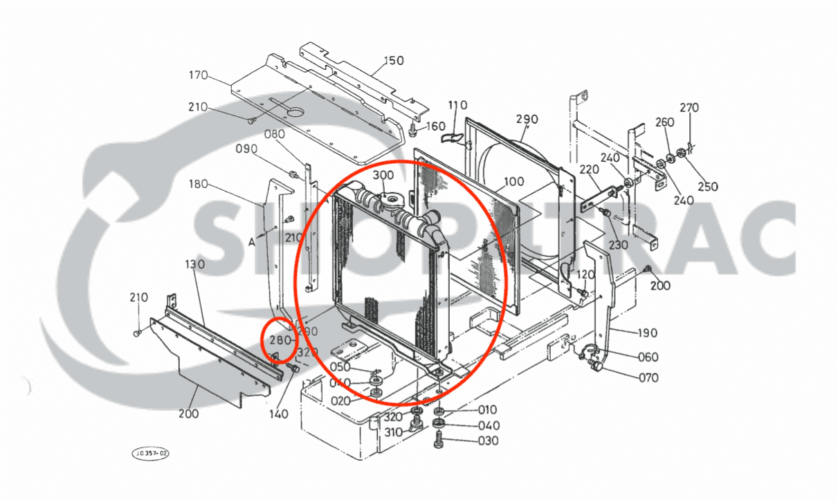 Radiateur Kubota L1-18 - L1-245 | L2650 - L2950 | ZL1-18 - ZL1-245 Zen-noh | Shop4Trac