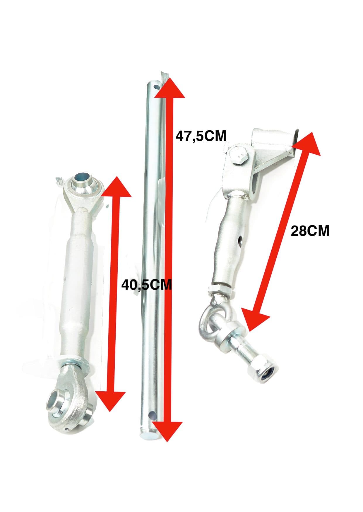 Hefset | 3-punt hefset 16x600 Kubota | B5000 - B7001 | Yanmar | Shibaura minitractor - 3