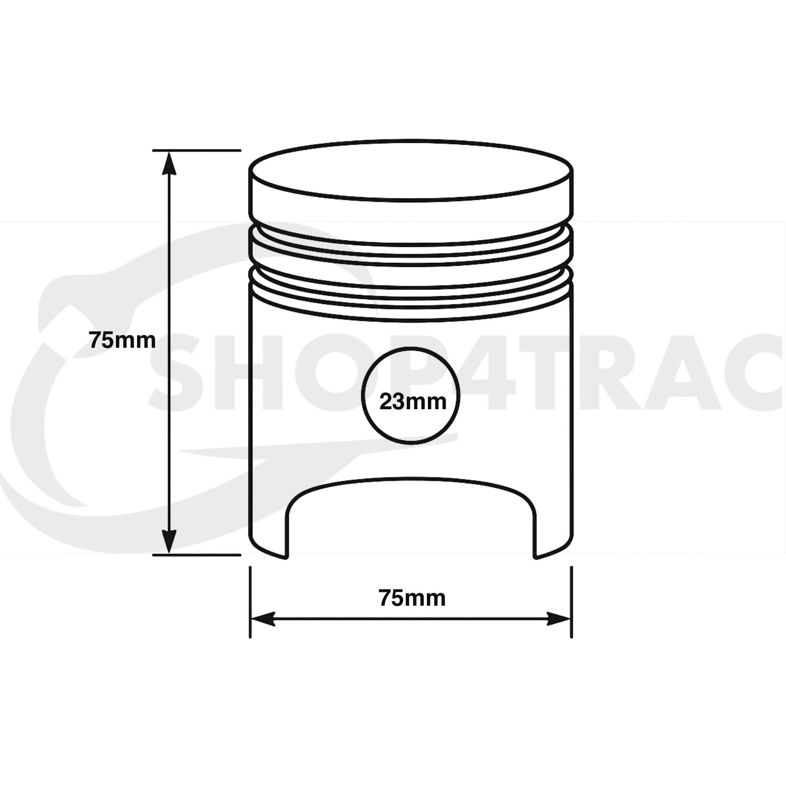 Zuiger Yanmar 3T75U | YM1600 - YM250 | F16 - 2