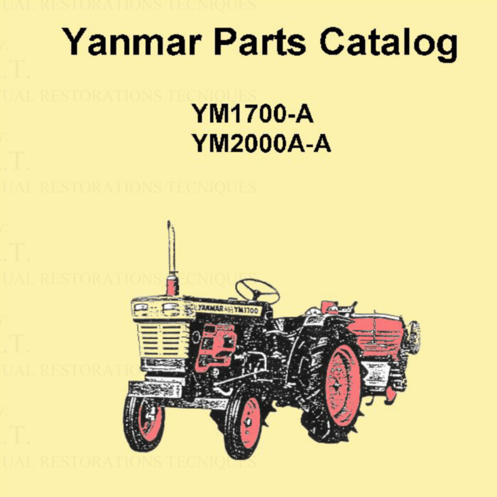 Yanmar YM1700 | YM2000 Onderdelenlijst