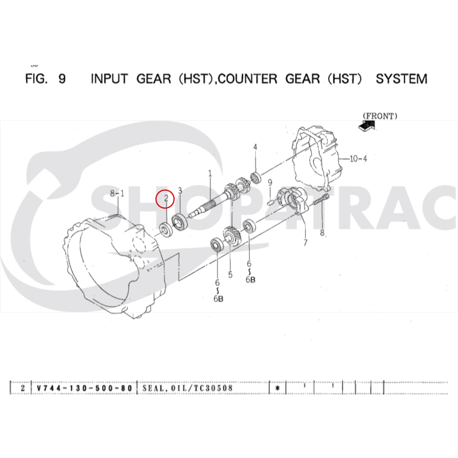 Keerring transmissie | PTO | Iseki | SF | TH - 2