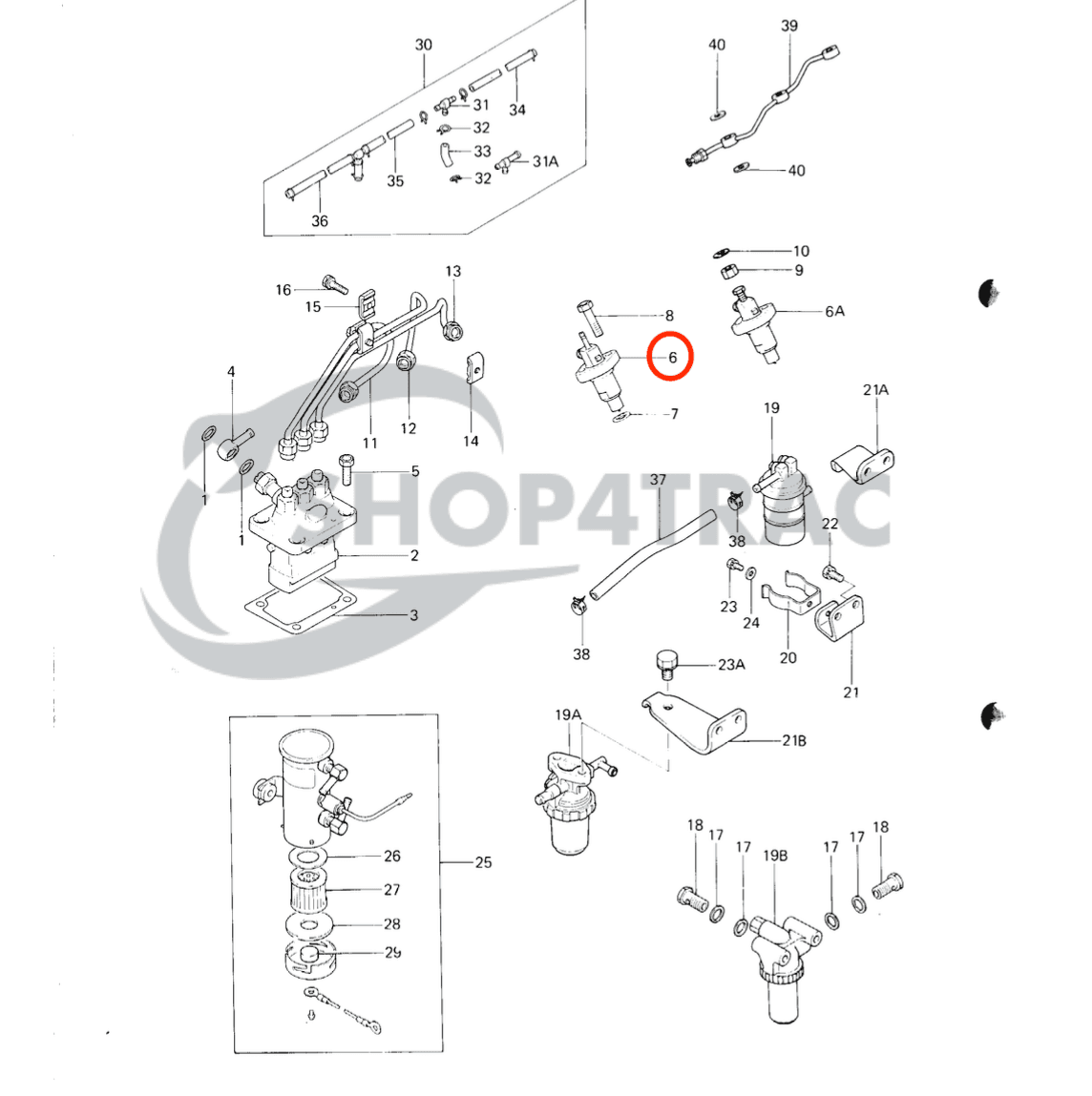 Verstuiver compleet Mitsubishi Origineel | K3B - K4E | KE70 | Bolens - 2