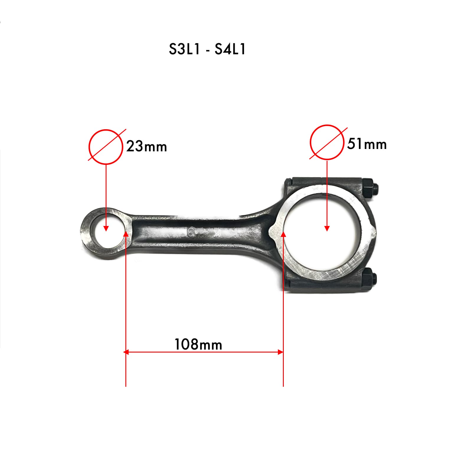 Drijfstang Mitsubishi S3L - S4l | S3L2 - S4l2 | S3L1 - S4L1 - 5