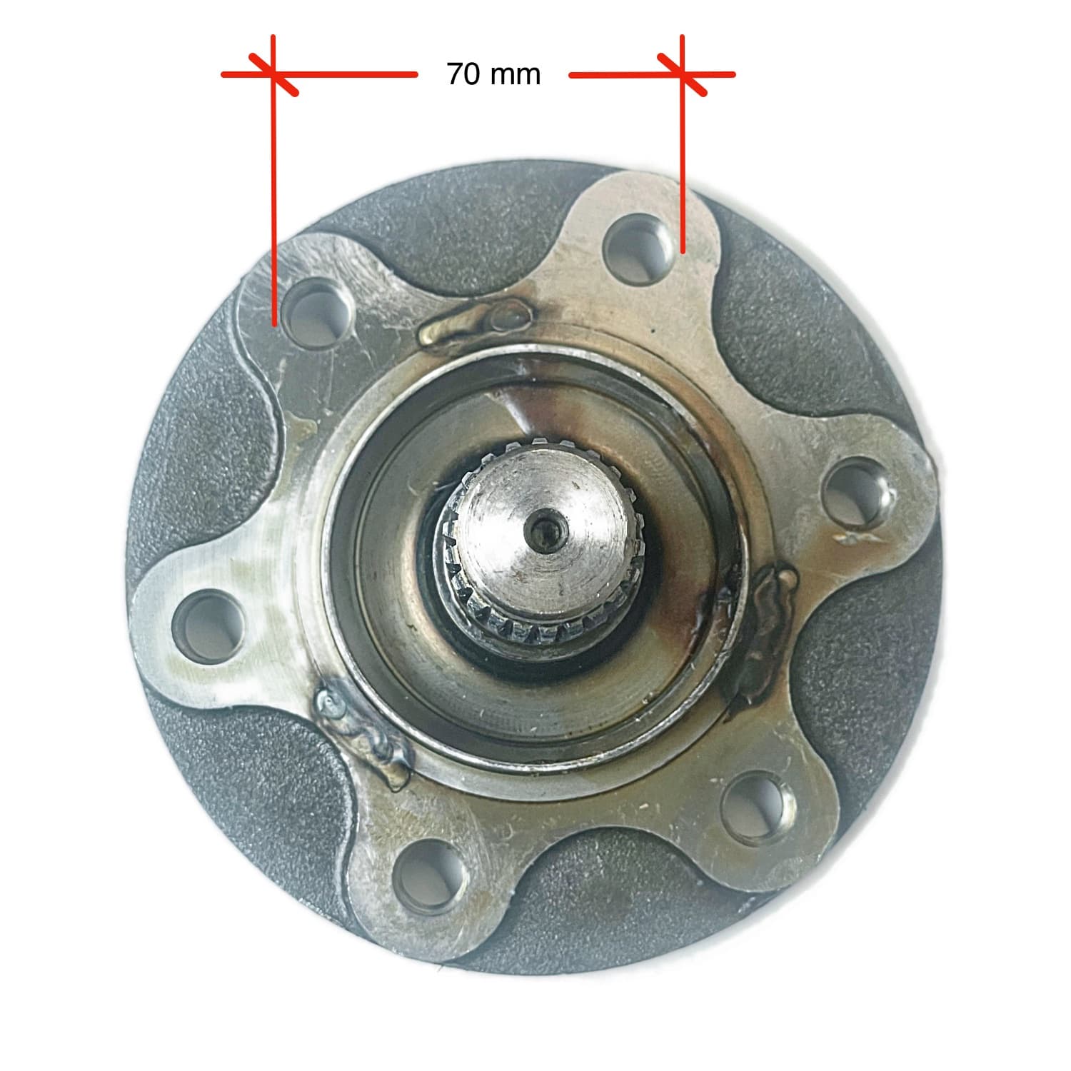 Steekas – Wielnaaf voorwiel Kubota B20 | B1600 - B2150 - 4