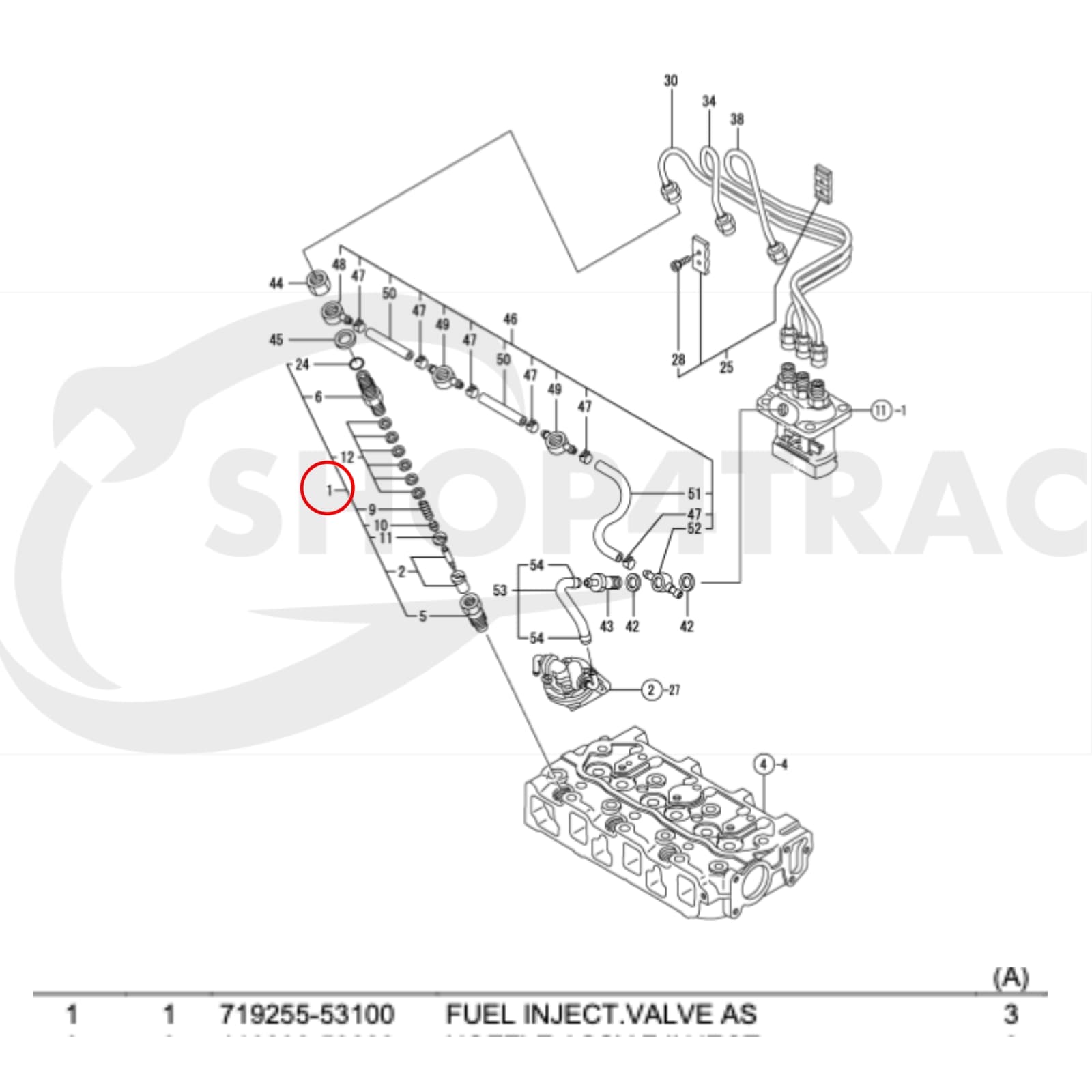 Verstuiver compleet Yanmar motor 2TNE68 - 3TNE68 - 2