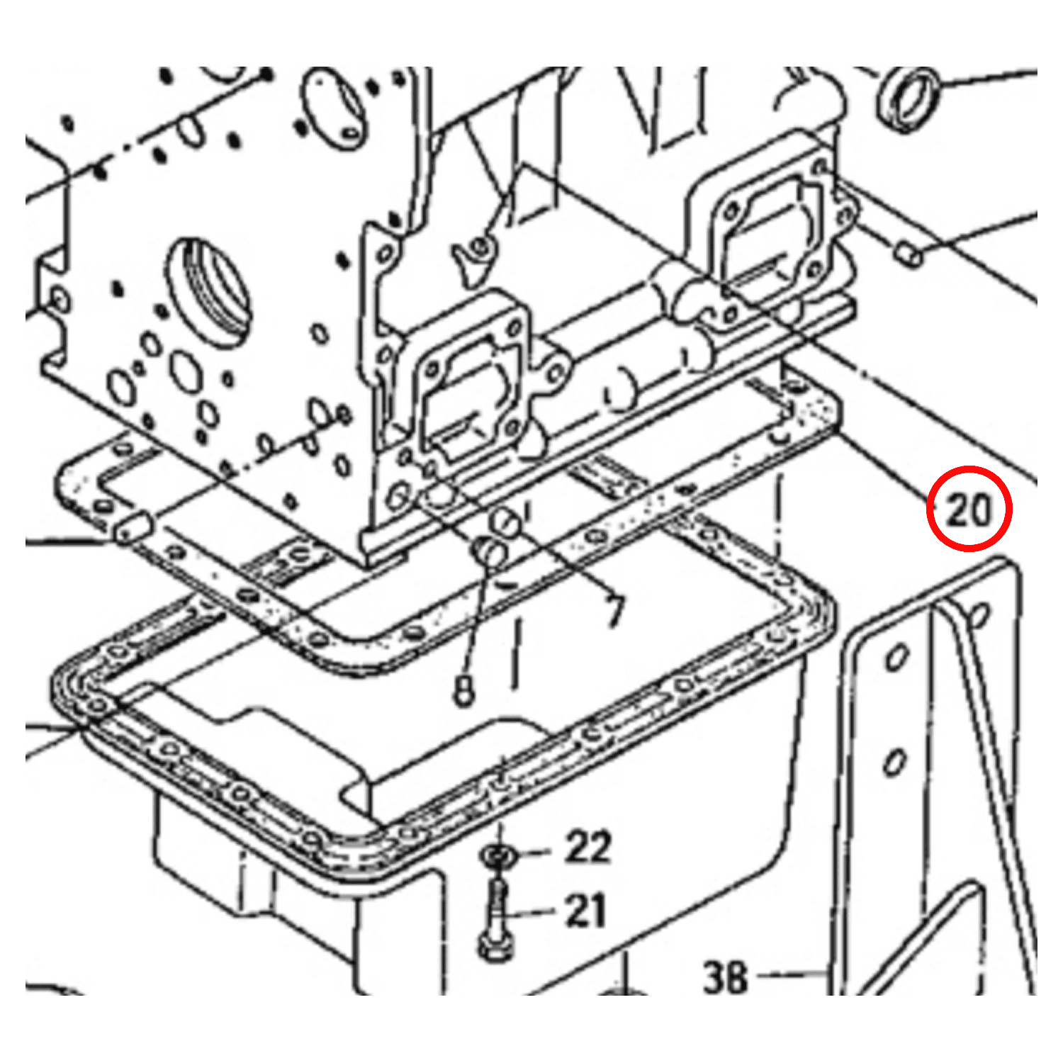 Carterpan pakking Kubota D750 | B1200 – B7001 | Zen-noh - 2