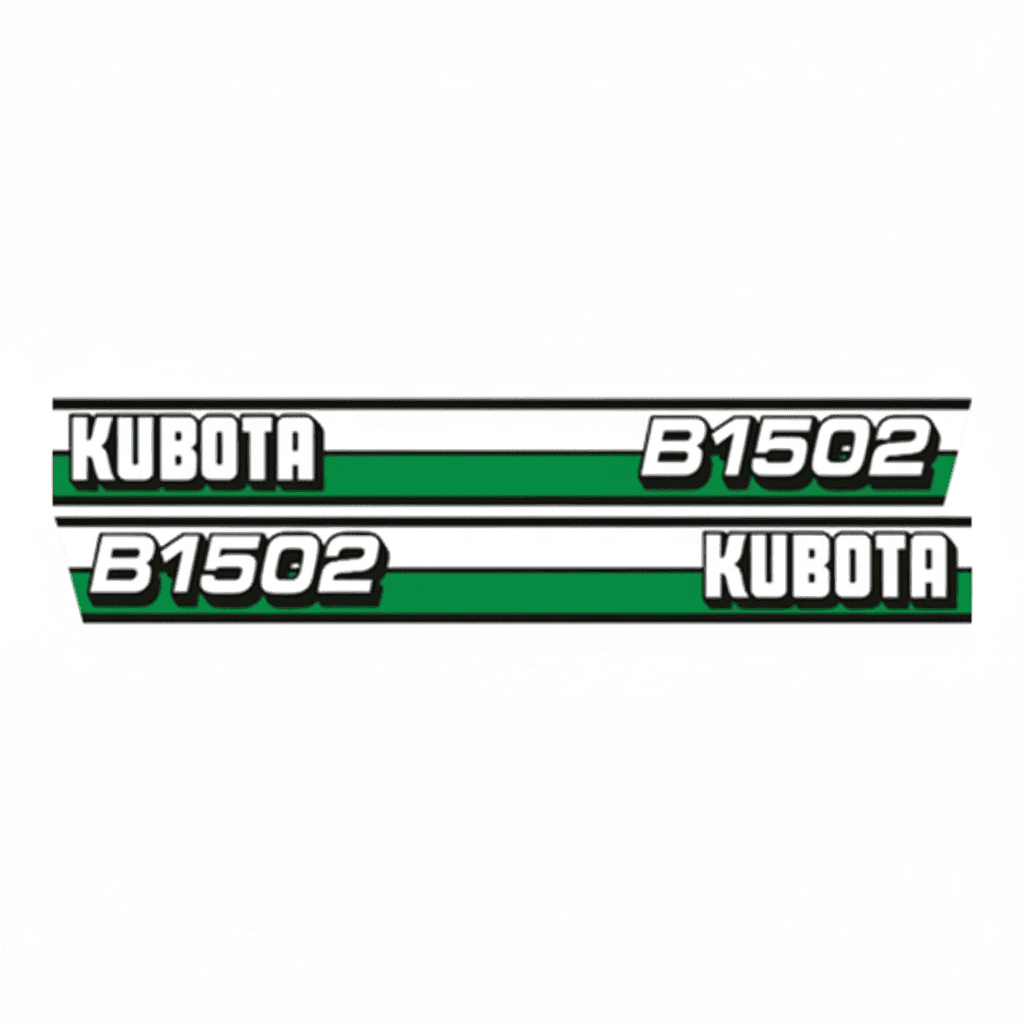 Sticker | Stickerset Kubota B1502 | B Series
