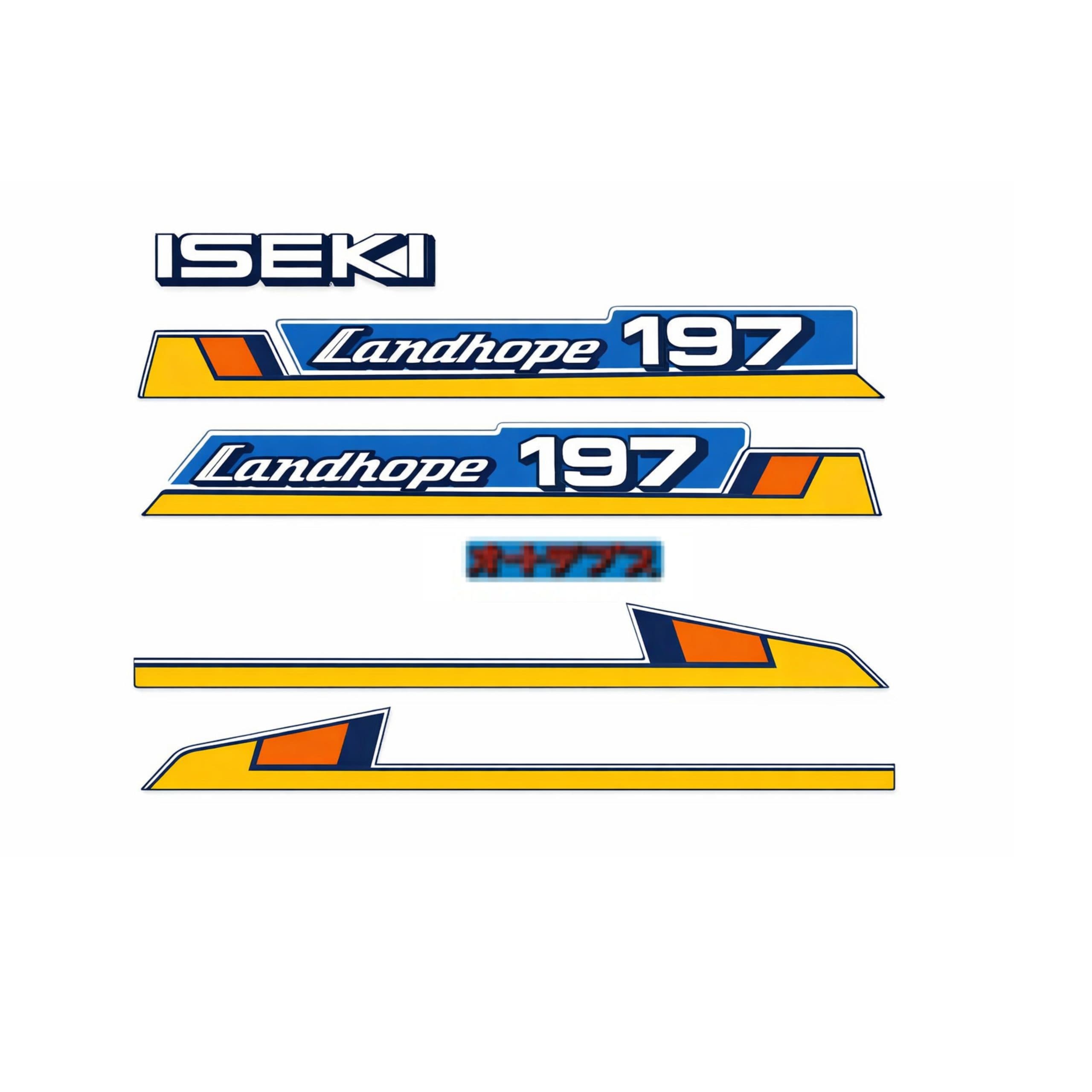 Sticker | Stickerset Iseki Landhope TU197 | TU Series
