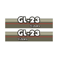 Sticker | Stickerset Kubota GL23 | GL | Grandel Series