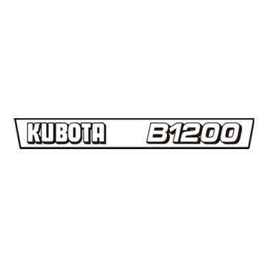 Sticker | Stickerset Kubota B1200 | B Series