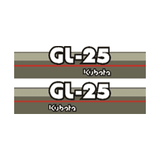 Sticker | Stickerset Kubota GL25 | GL | Grandel Series