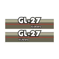 Sticker | Stickerset Kubota GL27 | GL | Grandel Series