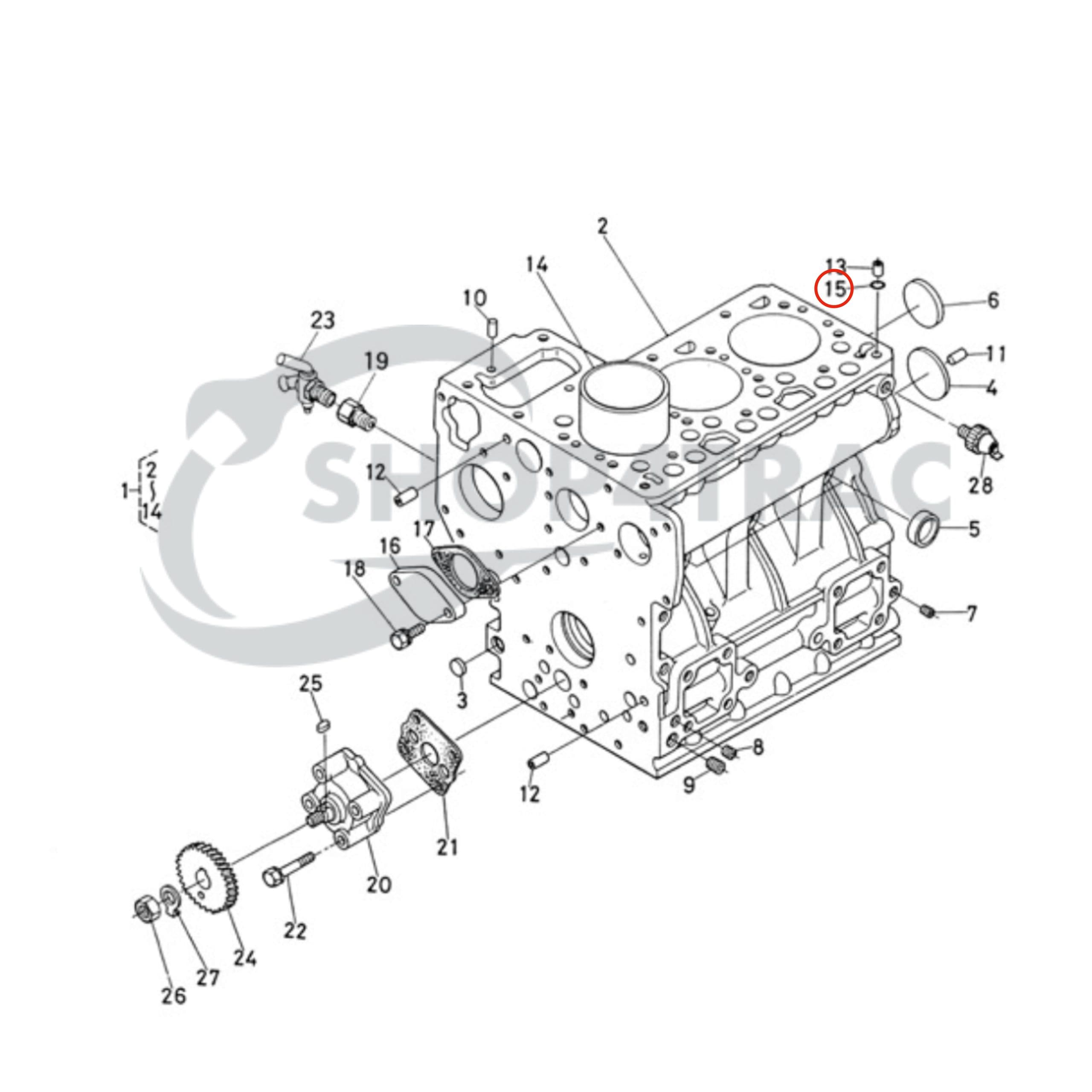 Kubota O-ring Koppakking algemeen D662 - D950 | D1005 - D1703 | V1100 - V3800 - 3