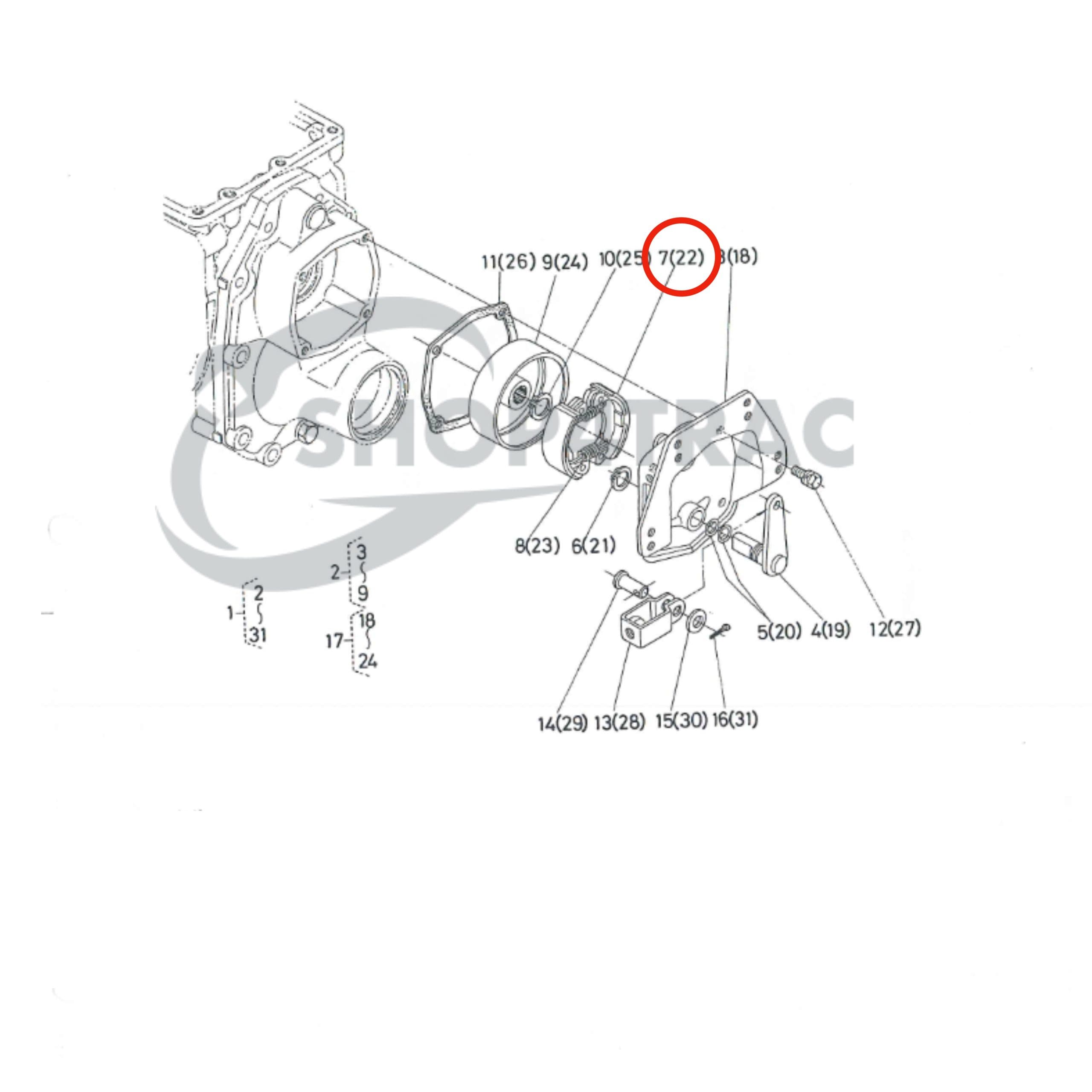 Remschoen Kubota B1550 - B1750 | B6001 - B7001 | B5100 - B6200 | F2000 - FZ2400 - 2