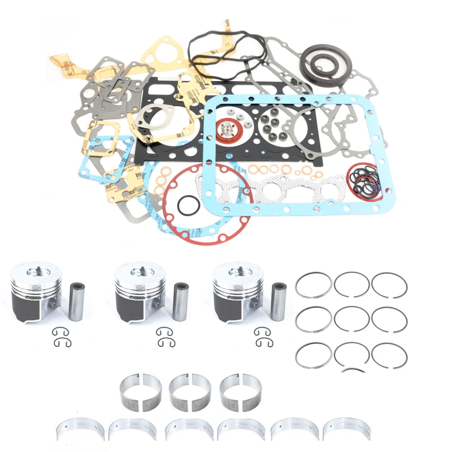 Motorrevisieset Kubota D1703M-DI | D1803M-DI motor | Bobcat | Eurocomach | Giant | Hitachi | Schäffer