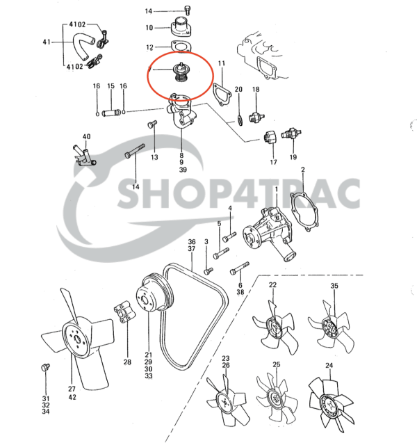 Thermostaat Mitsubishi L2A, L2C, L2E, L3A, L3C, L3E - Afbeelding 4