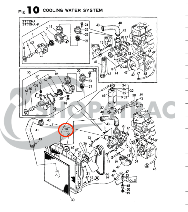 Radiateur Yanmar YM1301  - YM1510 - Afbeelding 5