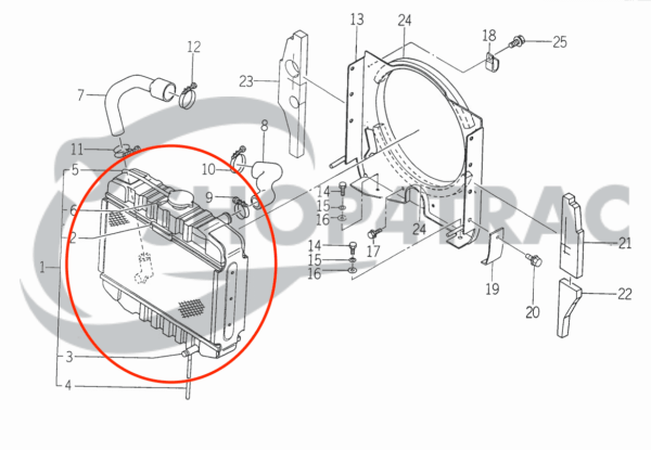 Radiateur Iseki Landhope TU120-177 - Afbeelding 10